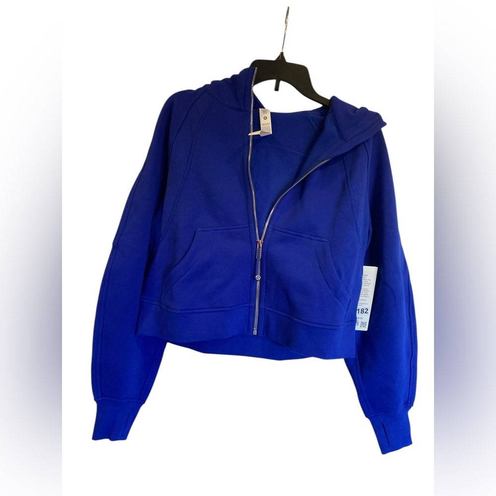 97. NWT Lululemon scuba oversized full zip hoodie RIVERSIDE BLUE Size XS/S